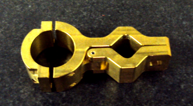CNC machined brass assembly